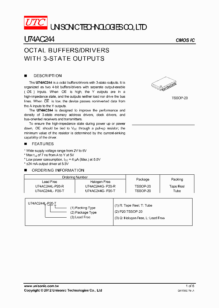 U74AC244_4871722.PDF Datasheet