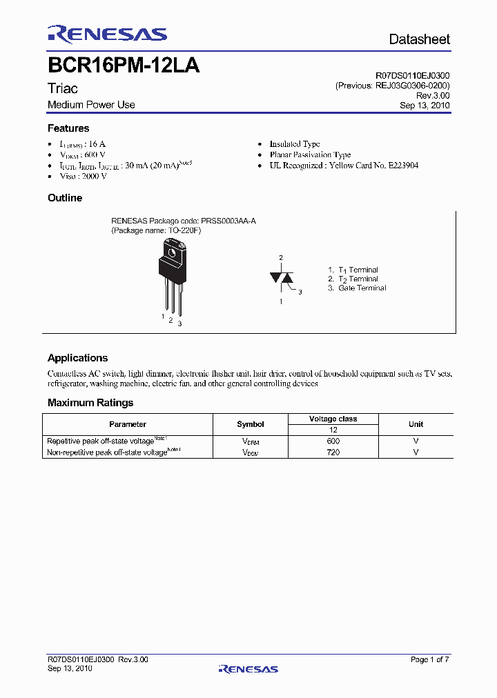 BCR16PM-12LA_4873267.PDF Datasheet