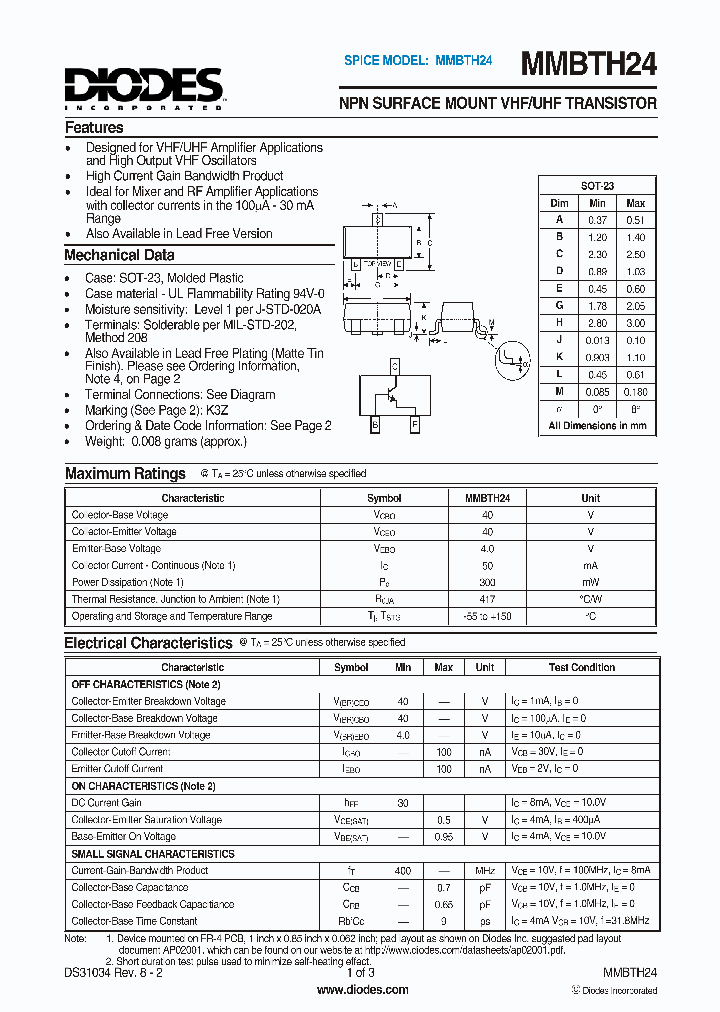 MMBTH24_4874219.PDF Datasheet