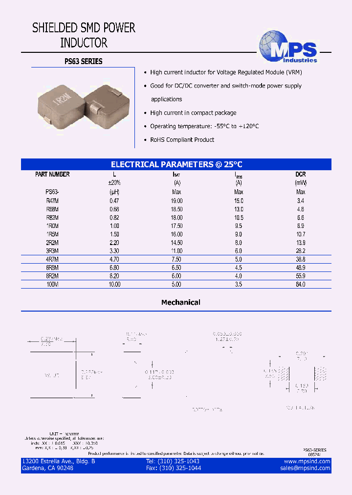 PS63-8R2M_4875618.PDF Datasheet