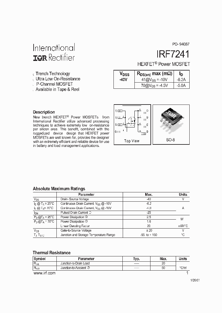 IRF7241TR_4877569.PDF Datasheet