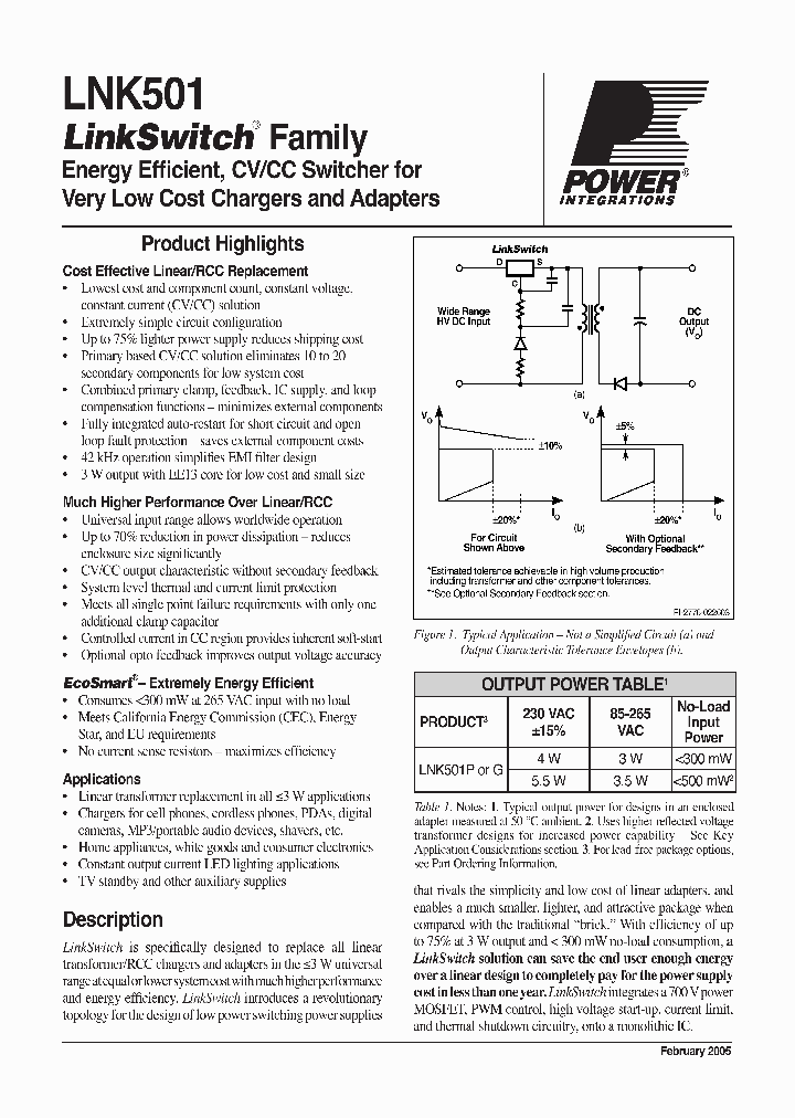 LNK501PN_4879604.PDF Datasheet