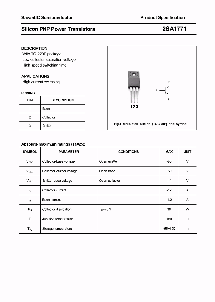 2SA1771_4883204.PDF Datasheet