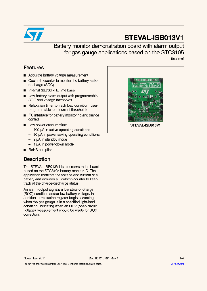 STEVAL-ISB013V1_4883780.PDF Datasheet