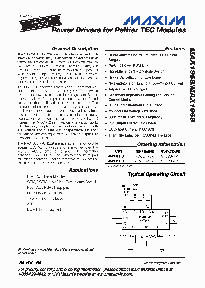 MAX1969EUIT_4888321.PDF Datasheet