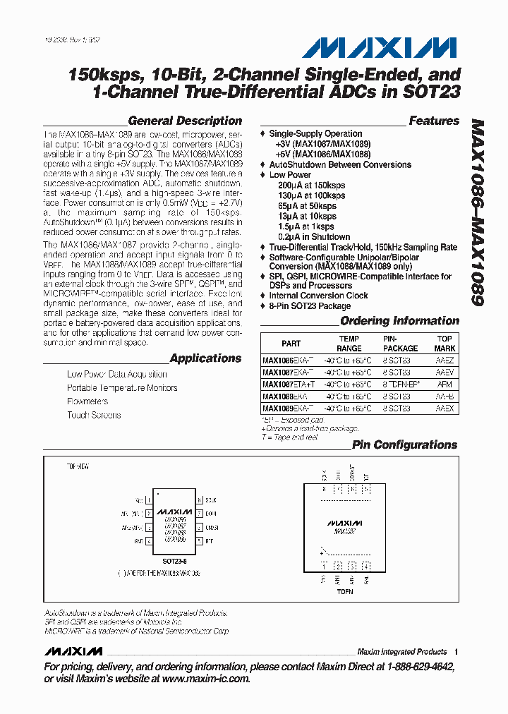 MAX1088EKA_4893194.PDF Datasheet