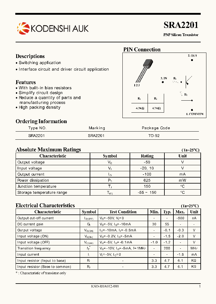SRA2201_4893603.PDF Datasheet