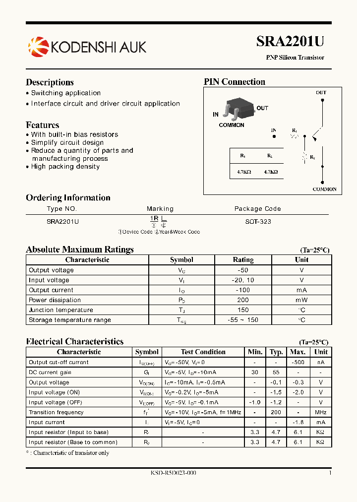SRA2201U_4893609.PDF Datasheet