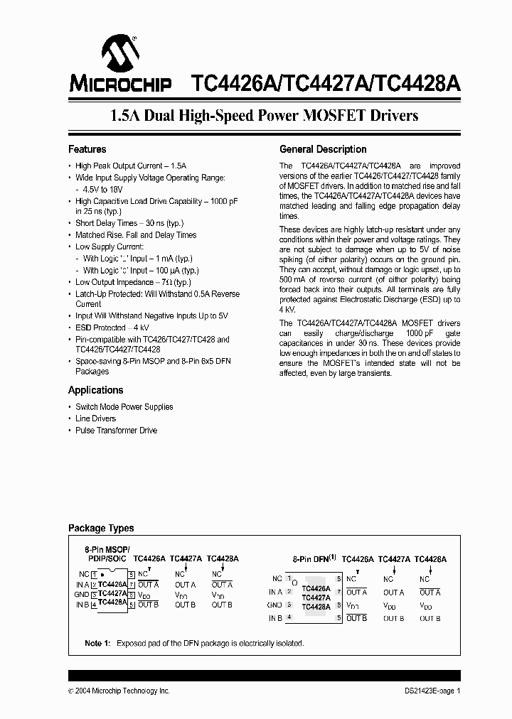 TC4426ACUA713_4898084.PDF Datasheet