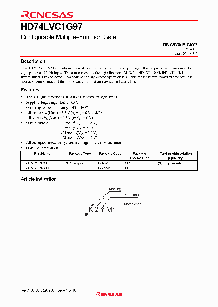 HD74LVC1G97_4901696.PDF Datasheet