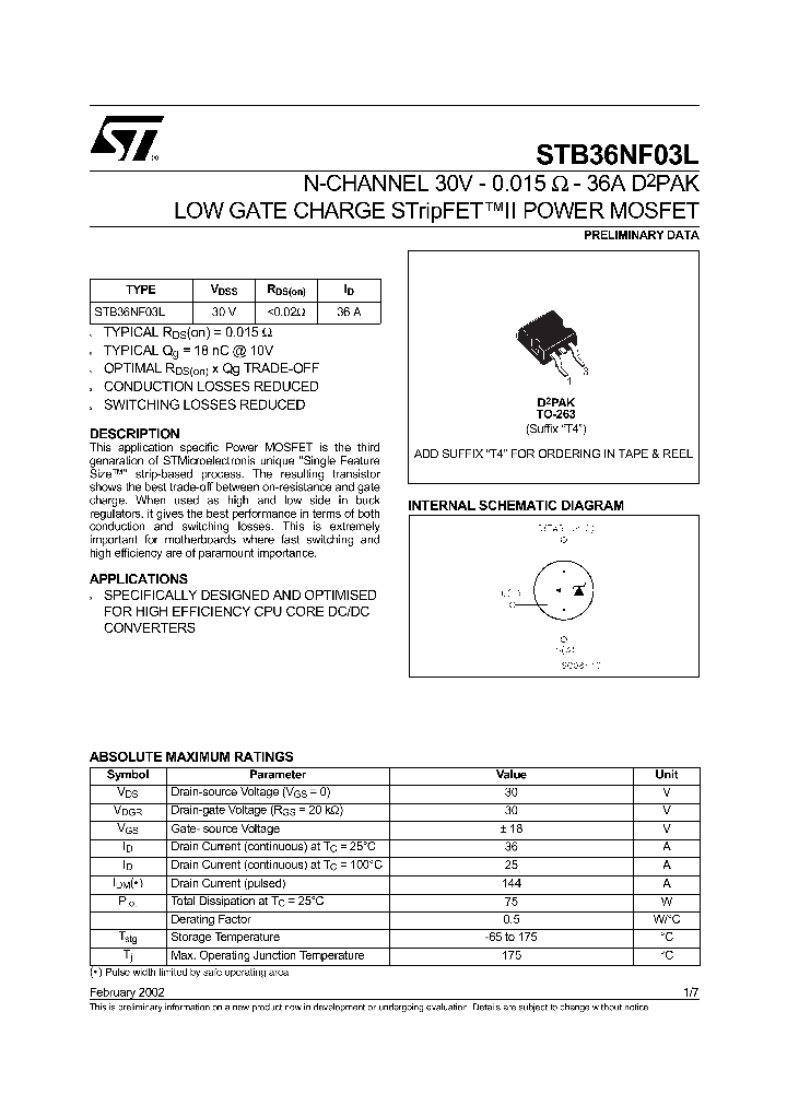 STB36NF03LT4_4907617.PDF Datasheet