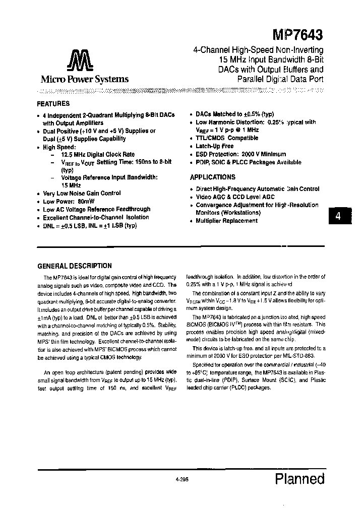 MP7643AS_4910250.PDF Datasheet