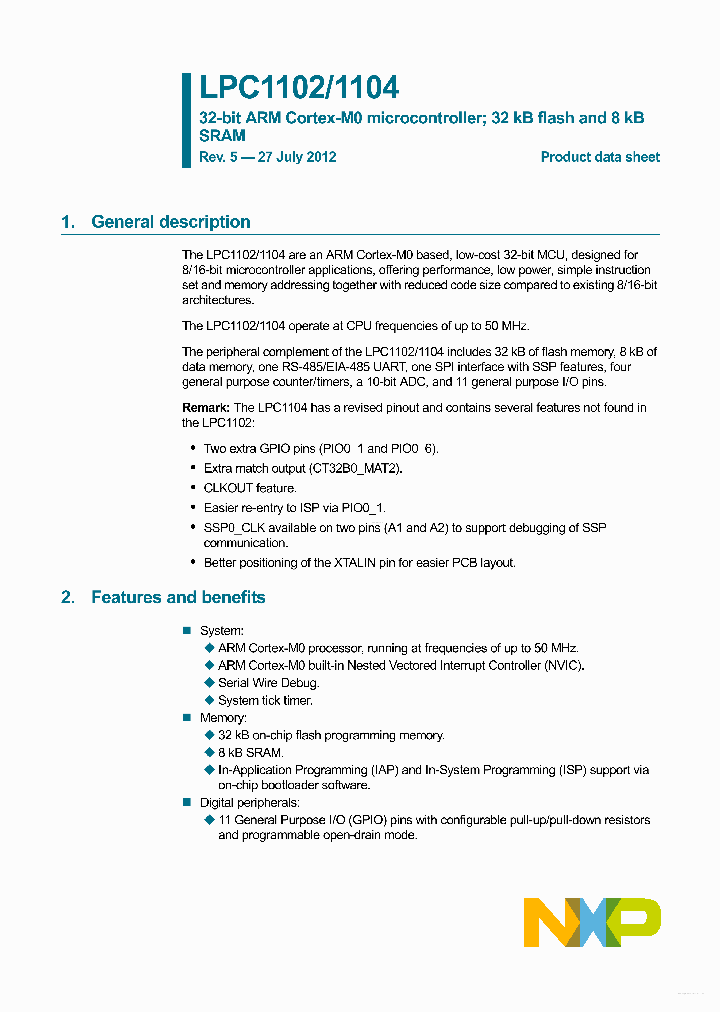 LPC1102_4906994.PDF Datasheet