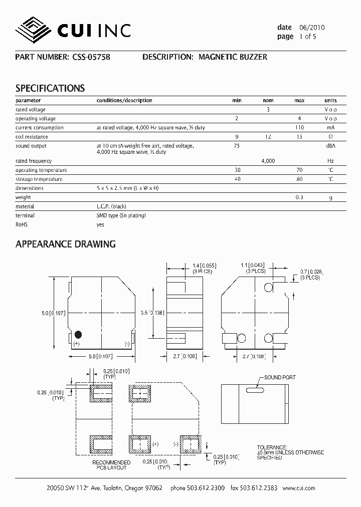 CSS-0575B_4923985.PDF Datasheet