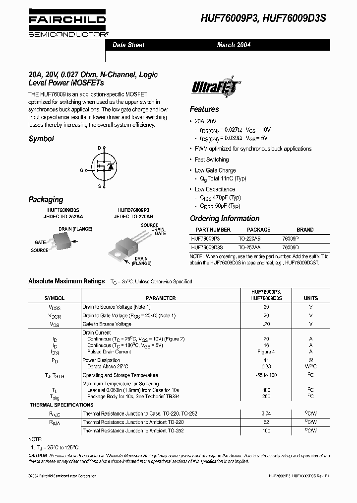 HUF76009D3ST_4923738.PDF Datasheet