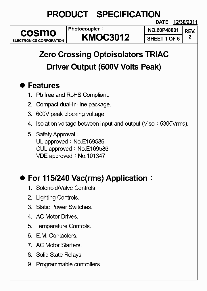 KMOC3012_4922835.PDF Datasheet