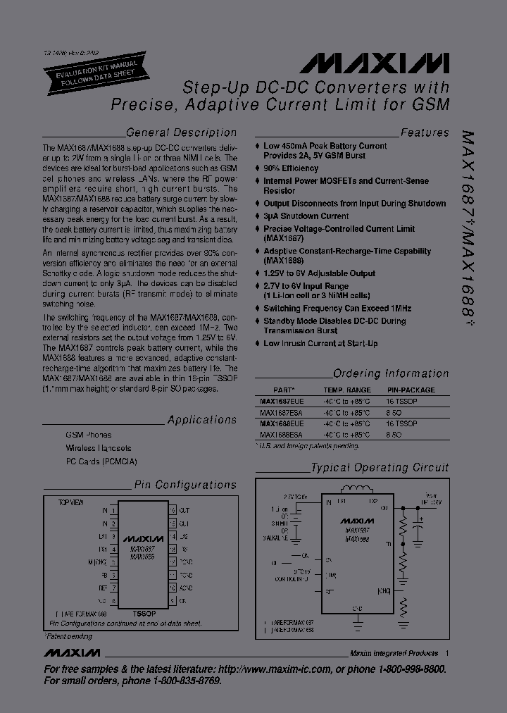 MAX1687EUE_4914761.PDF Datasheet