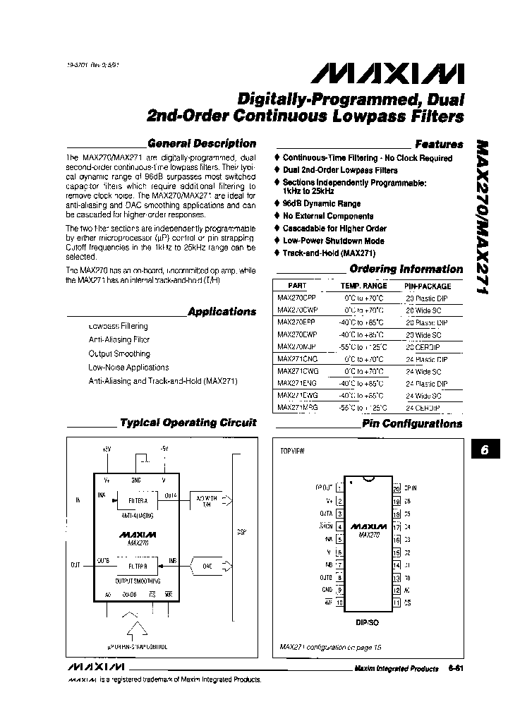 MAX270CWP-T_4923334.PDF Datasheet
