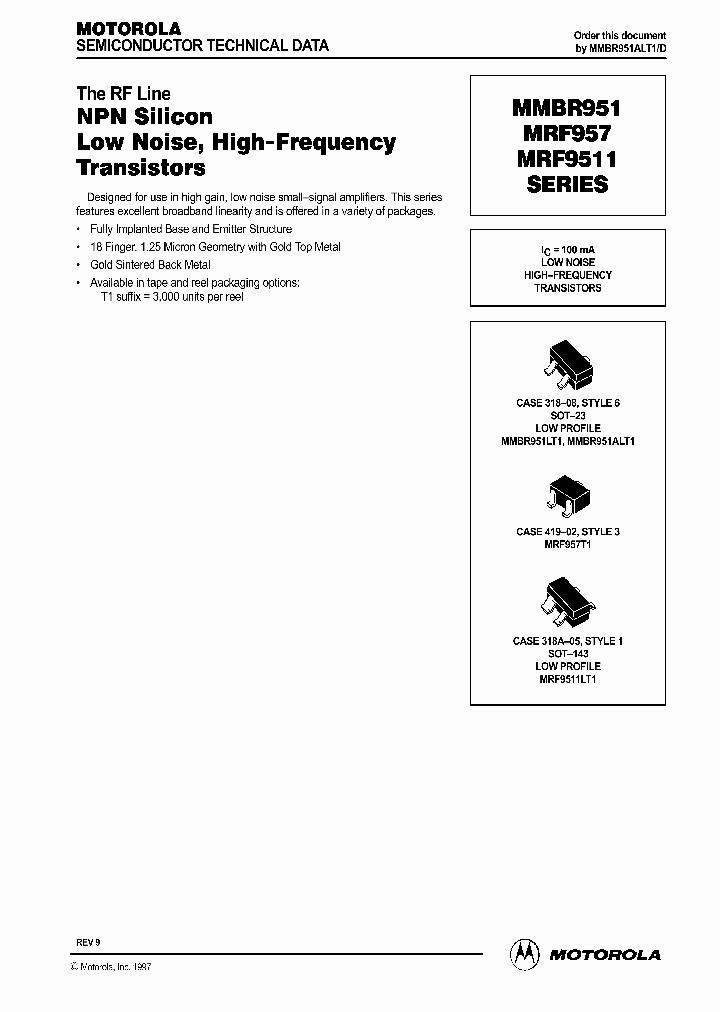 MRF9511LT1_4919274.PDF Datasheet