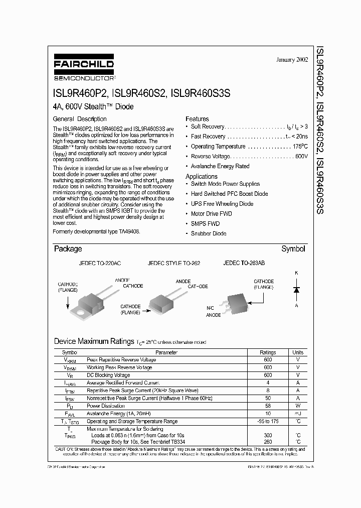ISL9R460S2_4936441.PDF Datasheet