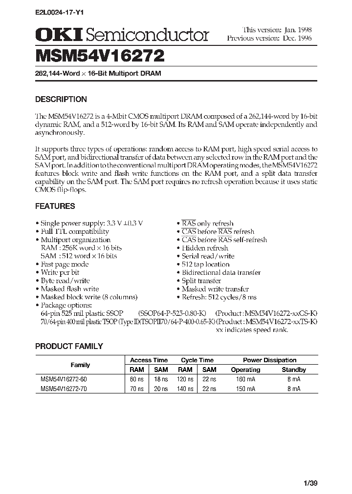 MSM54V16272_4935436.PDF Datasheet