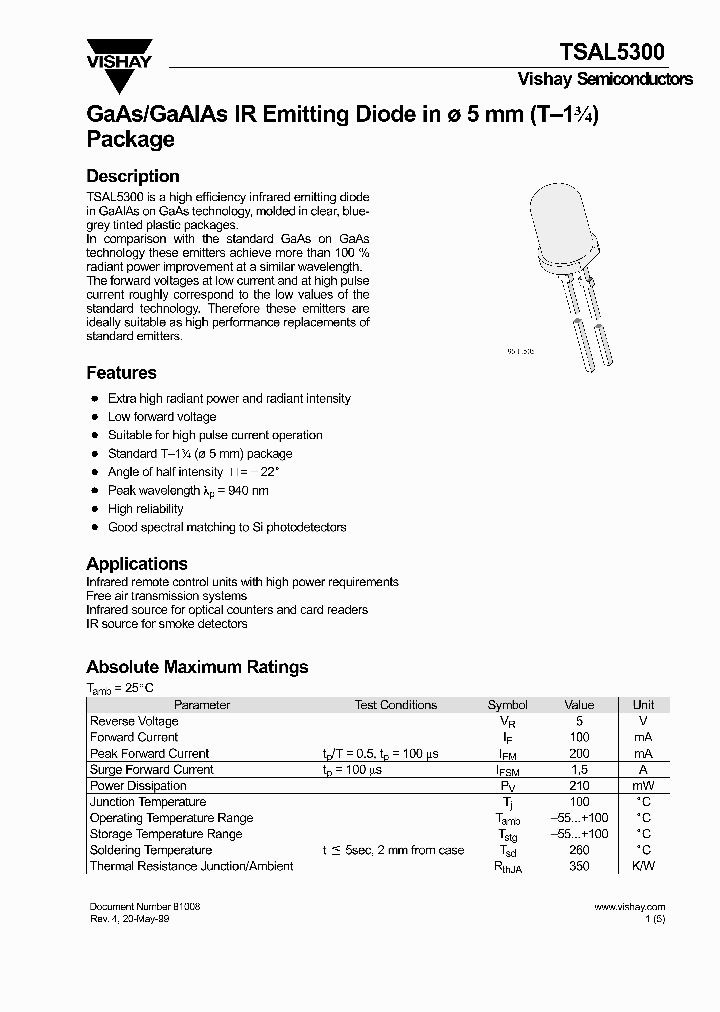 TSAL5300_4938932.PDF Datasheet
