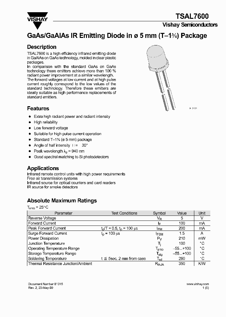 TSAL7600_4938939.PDF Datasheet