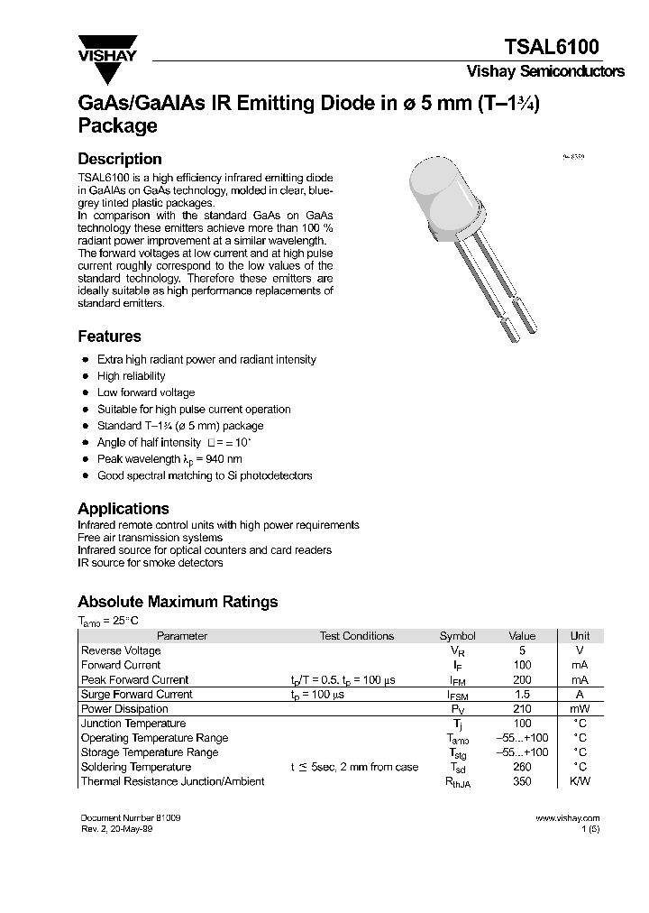 TSAL6100_4938933.PDF Datasheet