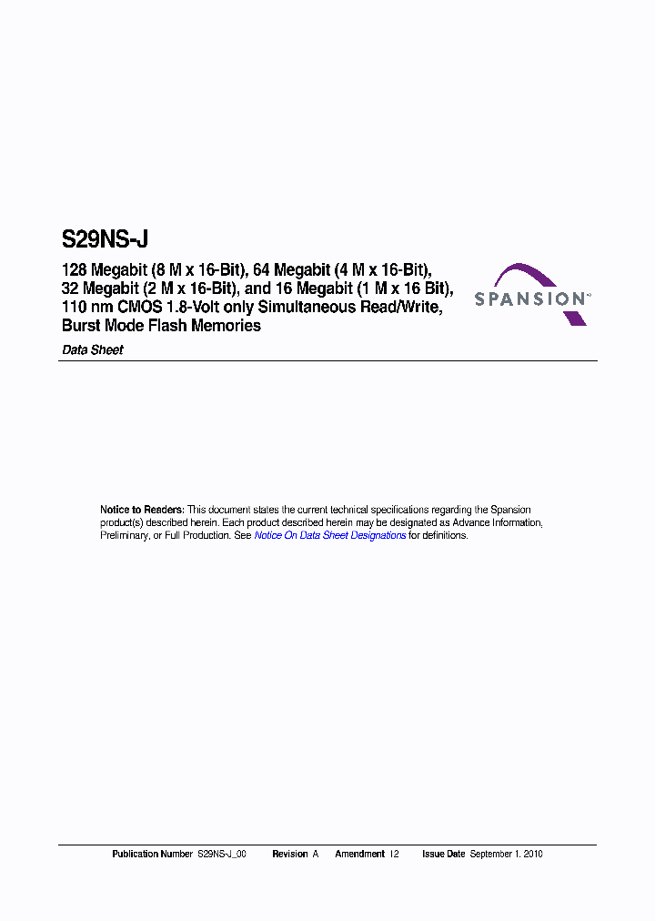 S29NS016J0PBJW003_4931584.PDF Datasheet
