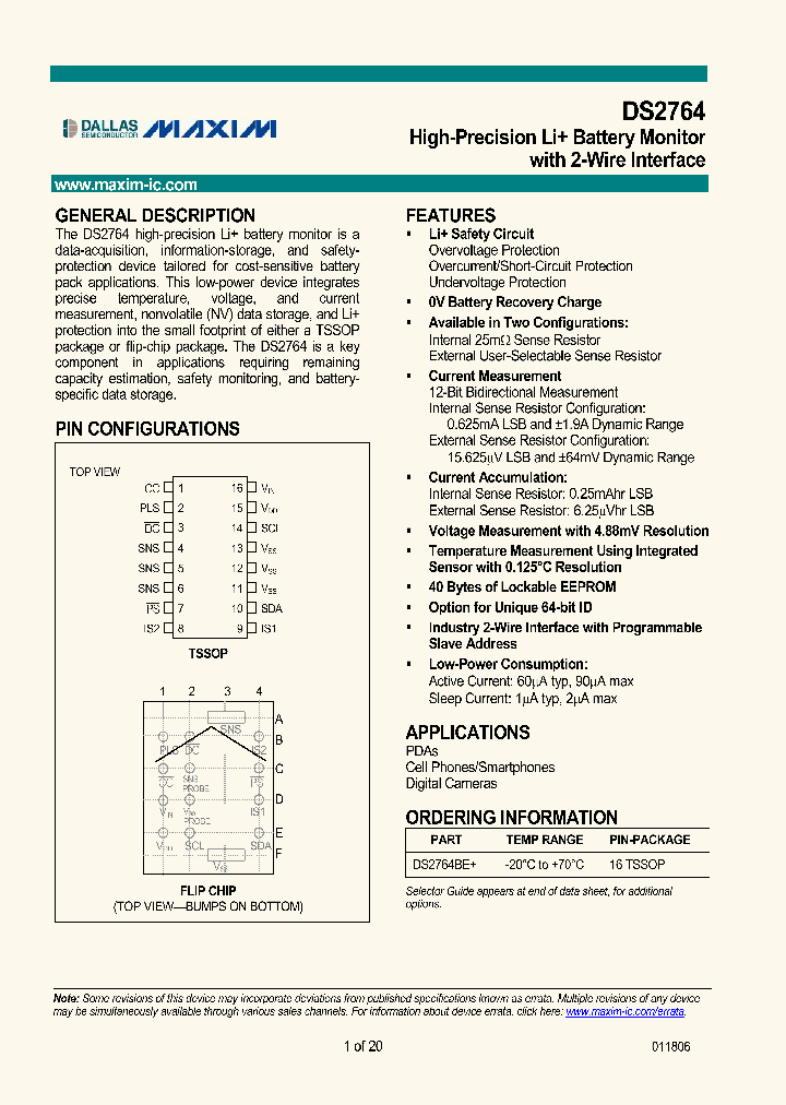 DS2764AE025_4945008.PDF Datasheet