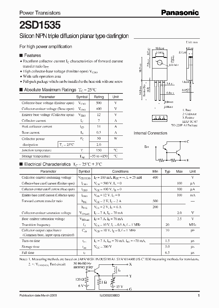 2SD1535_4956158.PDF Datasheet