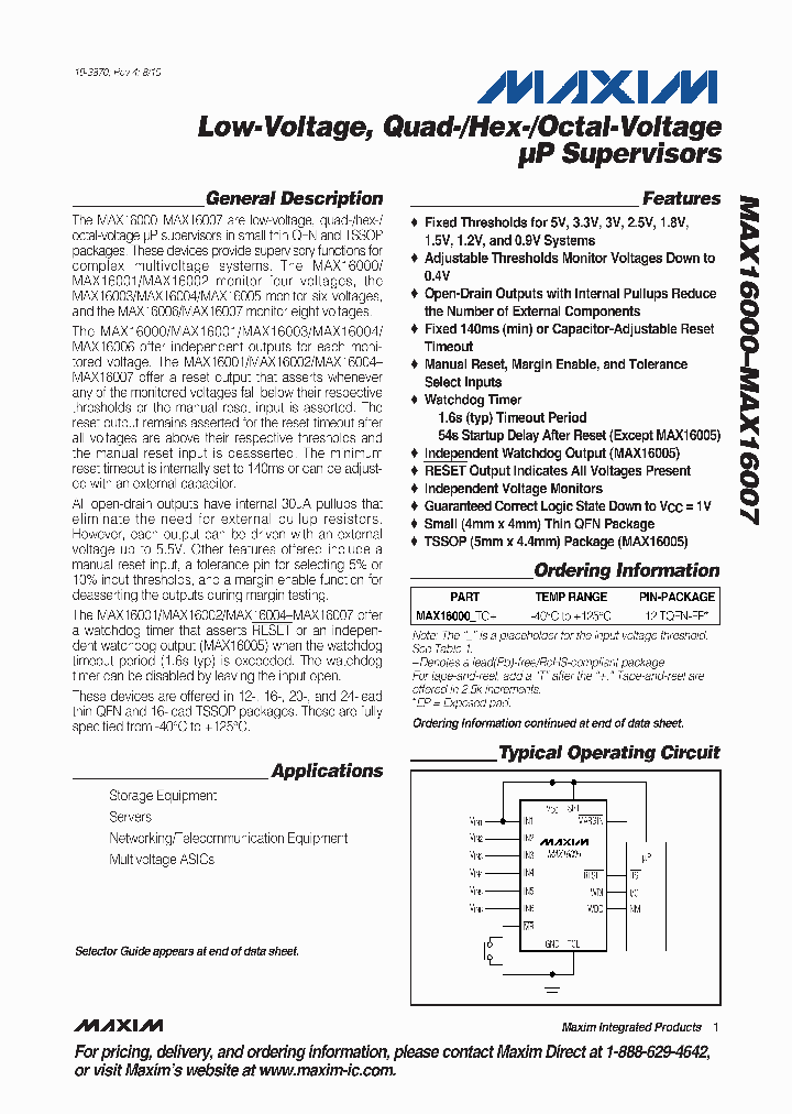 MAX16001ATE_4958704.PDF Datasheet