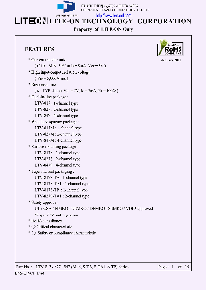 LTV-817_4959342.PDF Datasheet