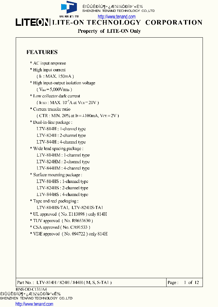 LTV-814H_4959350.PDF Datasheet