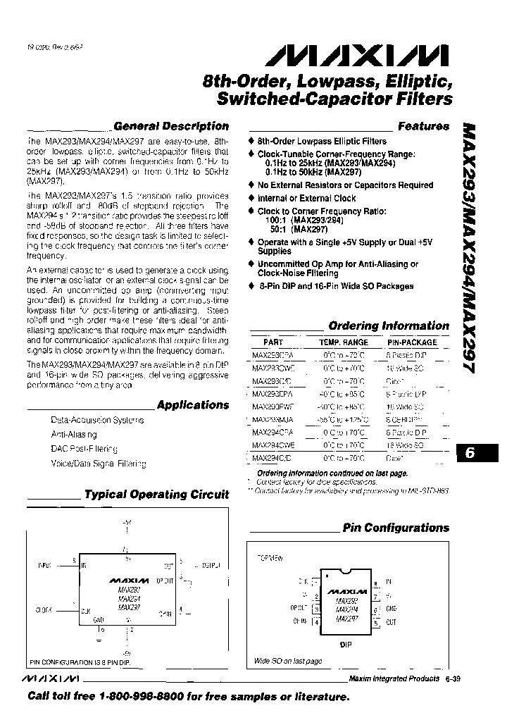 MAX297CWET_4956229.PDF Datasheet