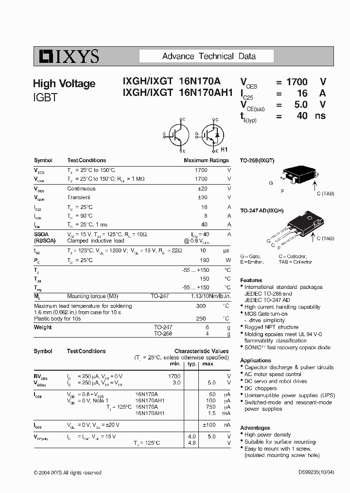 IXGH16N170A_4959208.PDF Datasheet