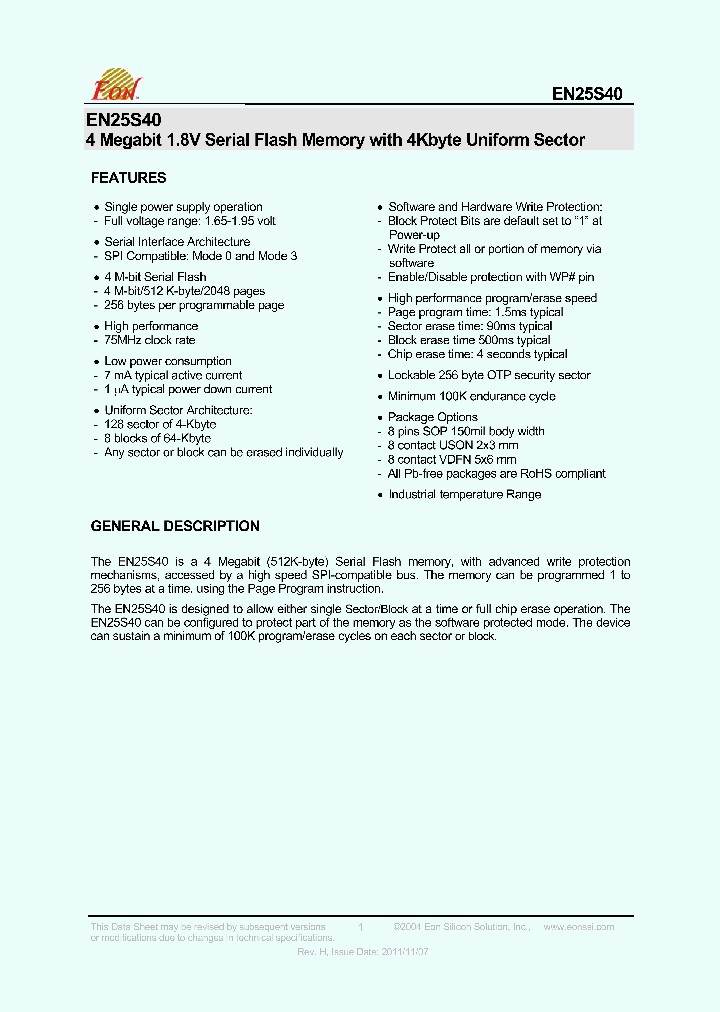 EN25S4011_4966738.PDF Datasheet