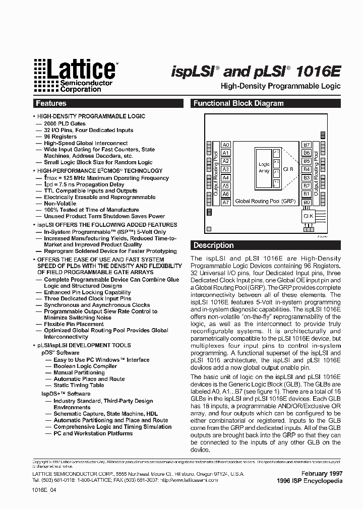 PLSI1016E80LT44I_4965987.PDF Datasheet