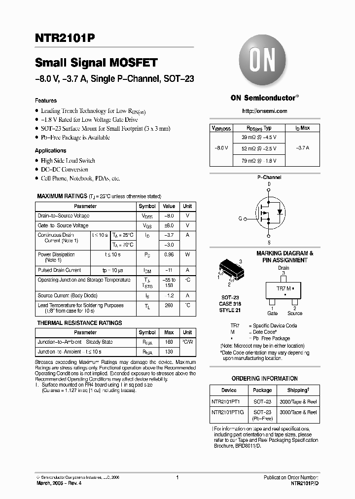 NTR2101P_4980895.PDF Datasheet