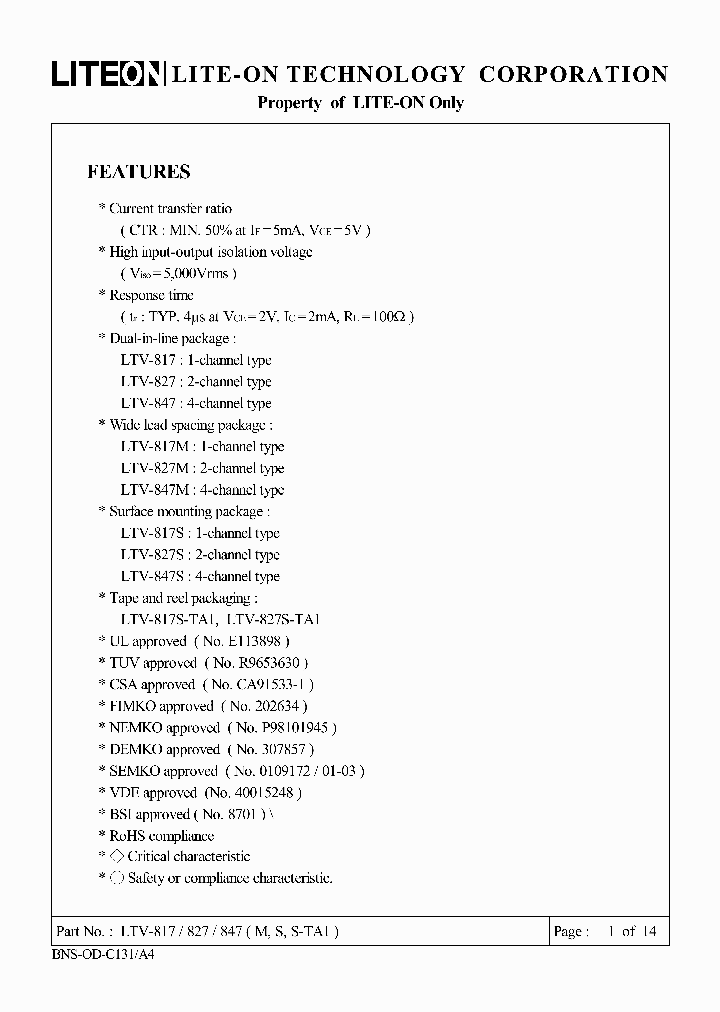 LTV817C_4985767.PDF Datasheet