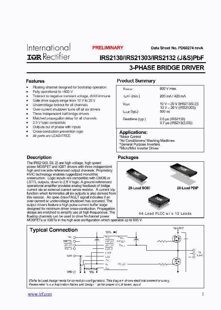 IRS2132SPBF_4985380.PDF Datasheet