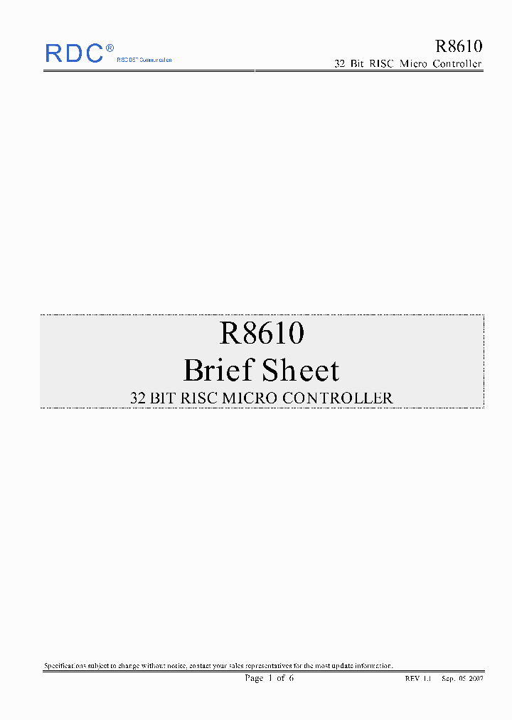 R8610_4987432.PDF Datasheet