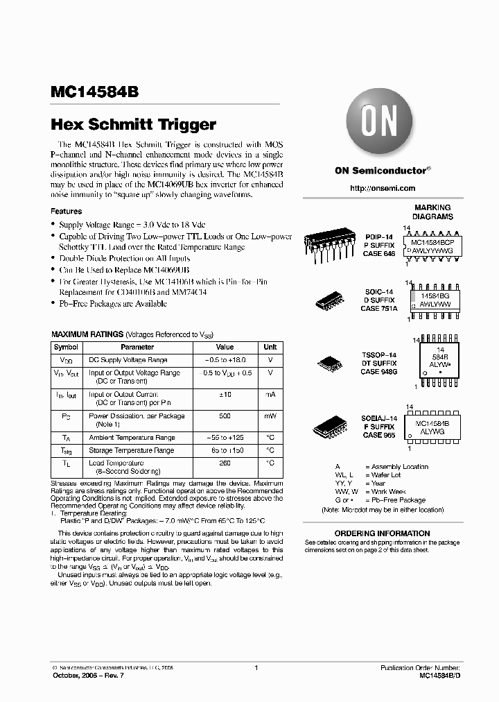 MC14584BDG_4988587.PDF Datasheet