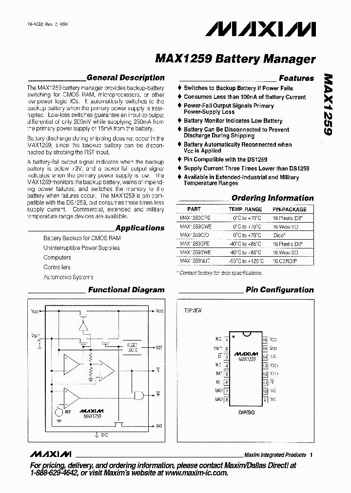 MAX1259_4987829.PDF Datasheet