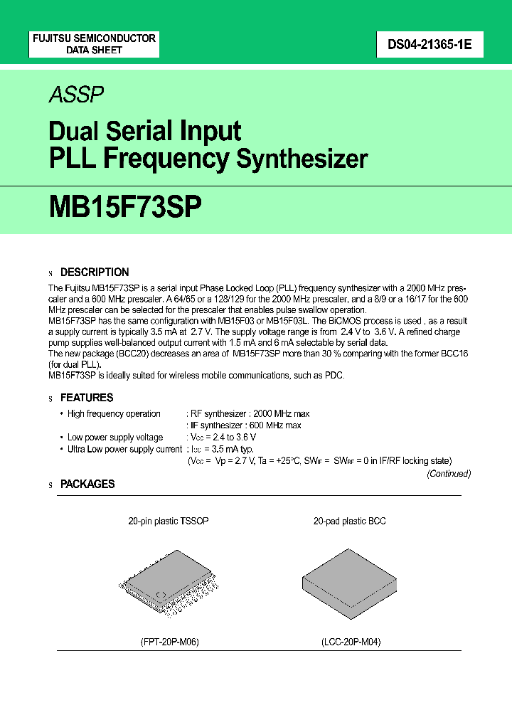 MB15F73SPPV_4992854.PDF Datasheet