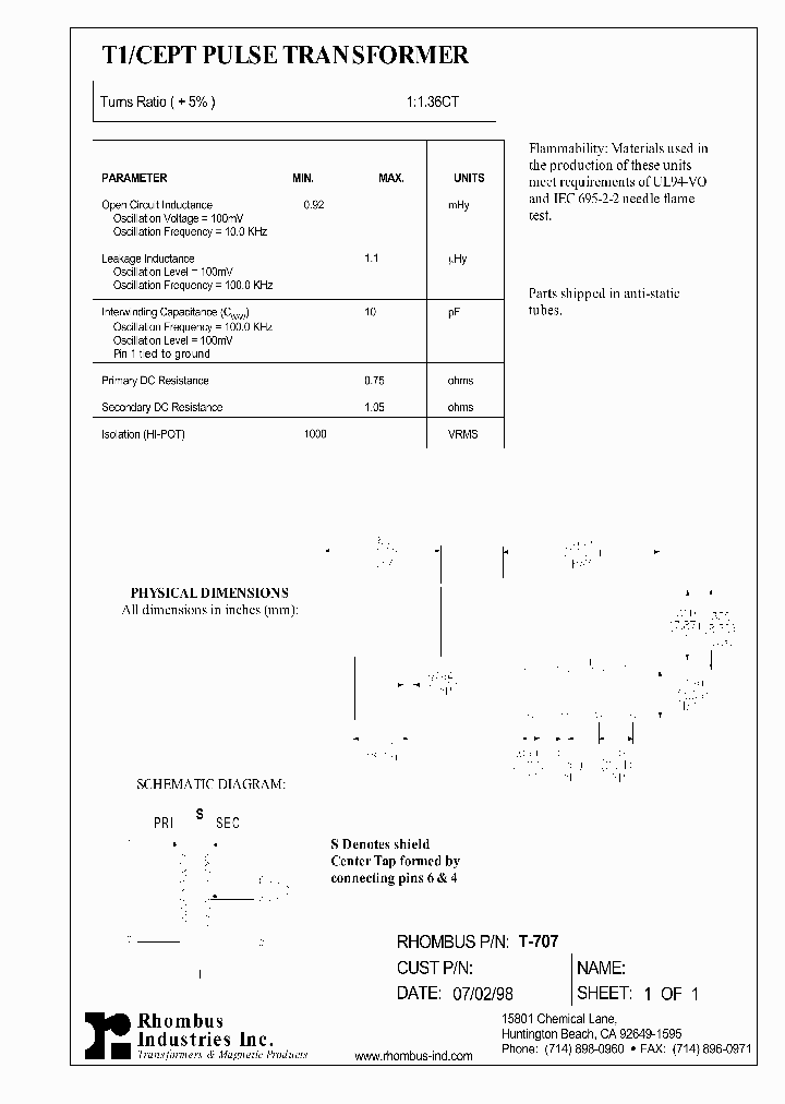 T-707_4994579.PDF Datasheet
