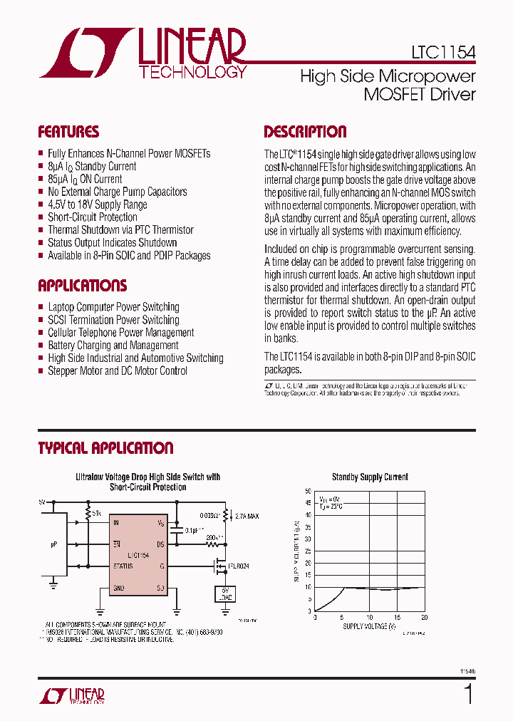 LTC1154CS8TRPBF_4998624.PDF Datasheet