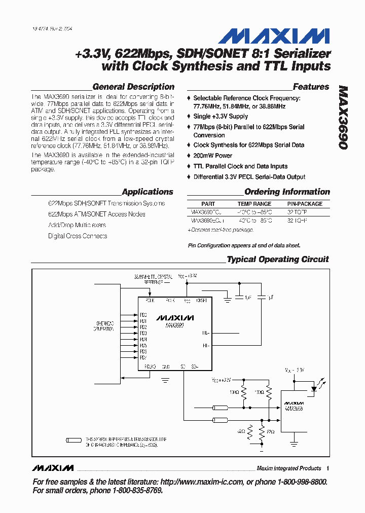 MAX3690ECJ_5010120.PDF Datasheet