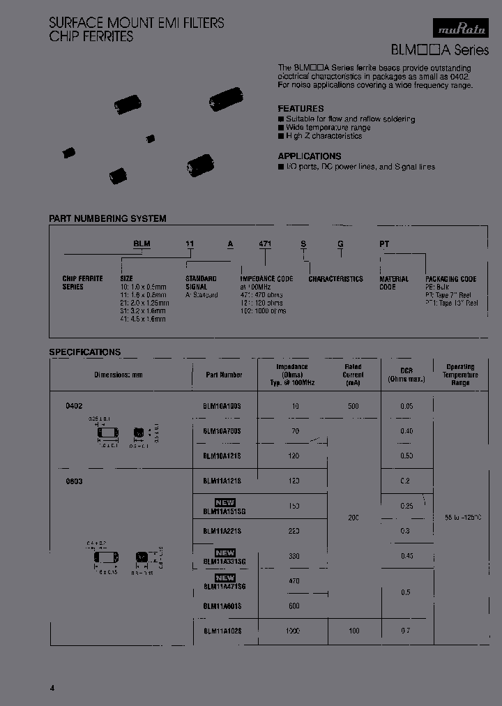 BLM21A121SPT_5011580.PDF Datasheet