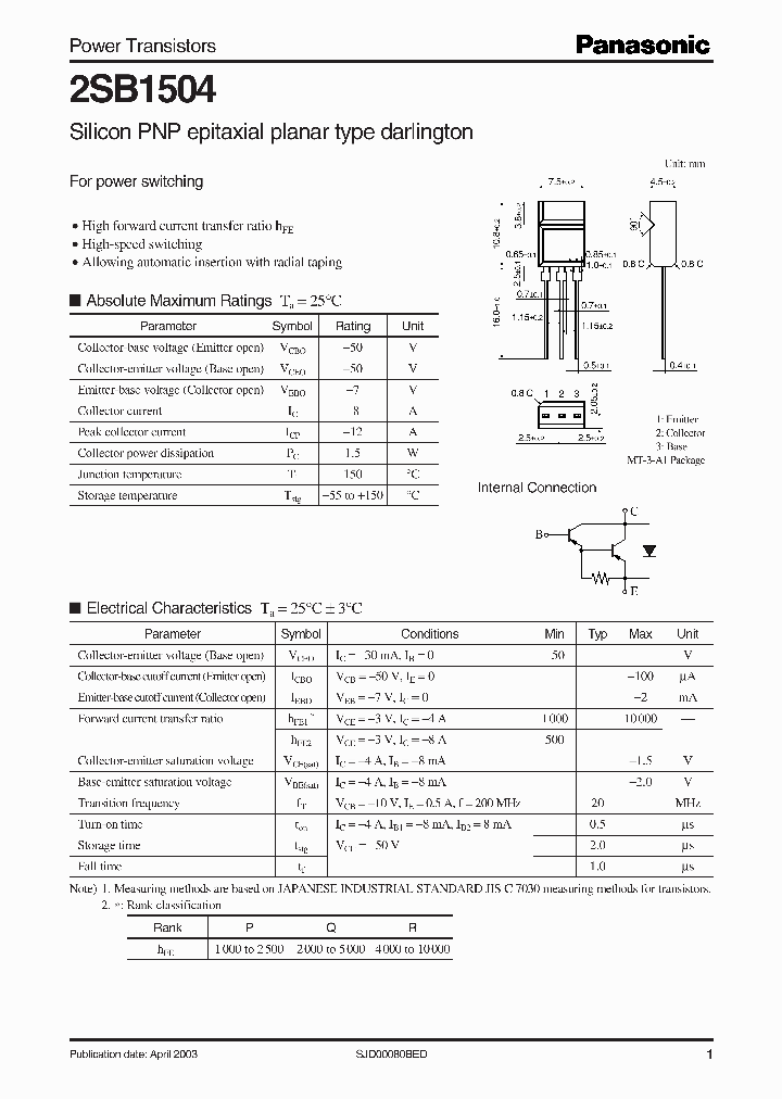 2SB1504_5011174.PDF Datasheet